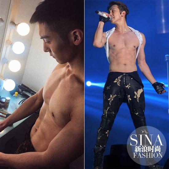 盛一倫、Rain大膽露肉