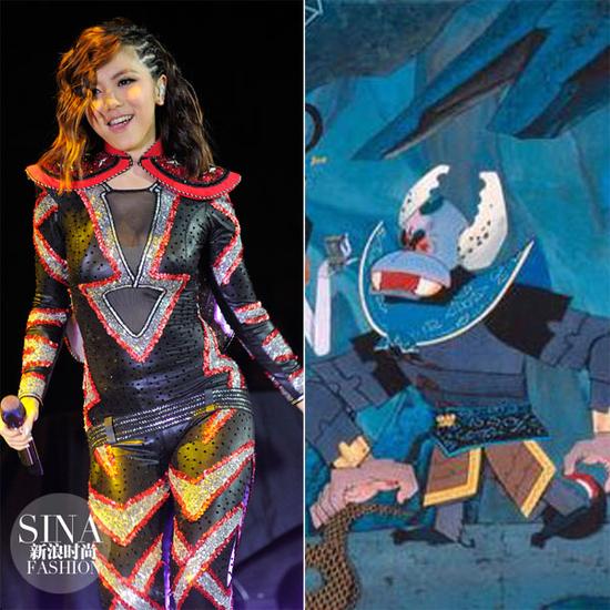 這一身亮片鎧甲，也是沒誰了