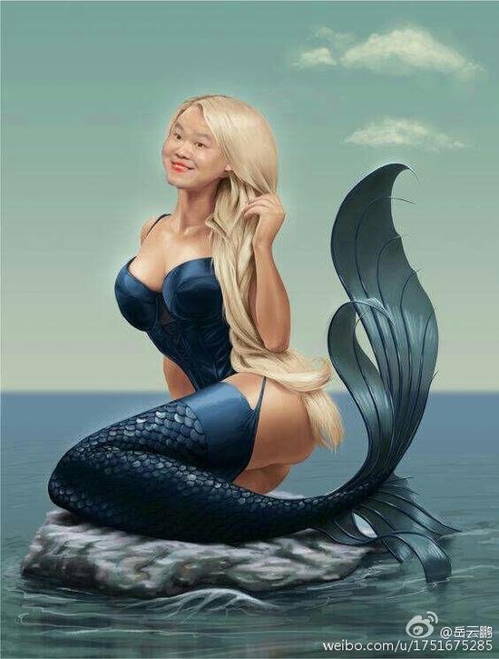 岳云鵬美人魚(yú)照