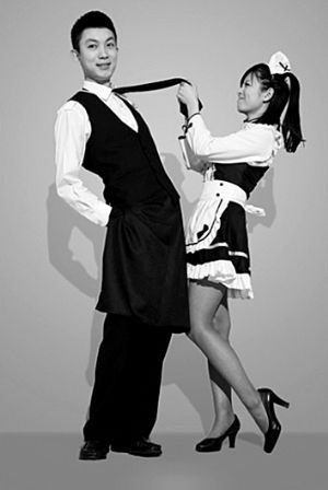 春秋航空發(fā)布的女仆裝效果圖。