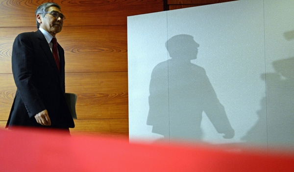 2013年4月4日，日本東京，日本央行行長黑田東彥。