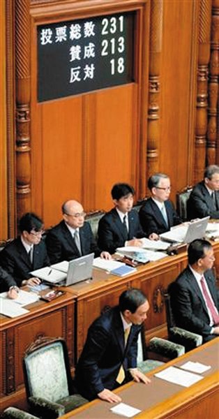27日，日本國(guó)會(huì)參議院公布新建“國(guó)家安全保障會(huì)議”法案投票結(jié)果。