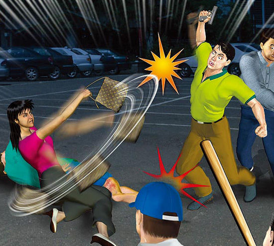 一名臺(tái)灣女子甘愿用肉身為男友擋子彈。（示意圖，來(lái)自臺(tái)媒）