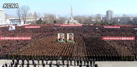 朝鮮民眾稱，朝鮮軍民“將在任意時期、對任意對象隨意實施無止境的正義打擊，一定實現(xiàn)民族的夙愿祖國統(tǒng)一大業(yè)”。