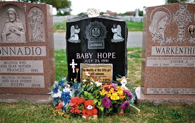 “希望寶寶”的墓碑。