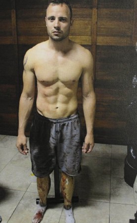 “刀鋒戰(zhàn)士”皮斯托瑞斯過(guò)失槍殺女友現(xiàn)場(chǎng)照片。