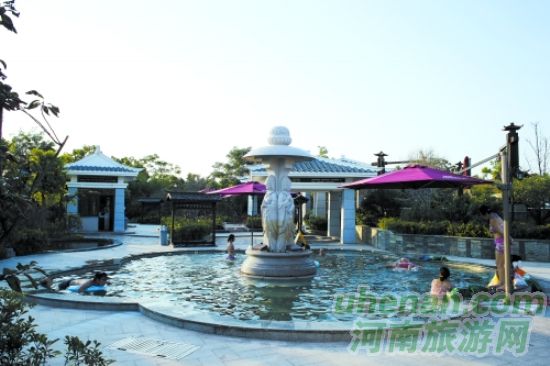 花都溫泉，從天空下走到房間里