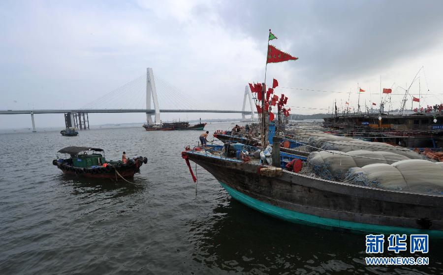 海南嚴(yán)陣以待防抗臺(tái)風(fēng)“百合”(圖)