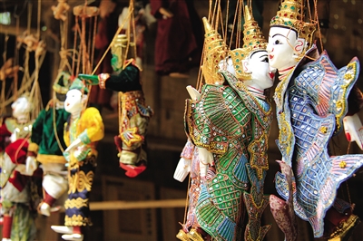 曼德勒的木偶。圖/顧樂(lè)曉