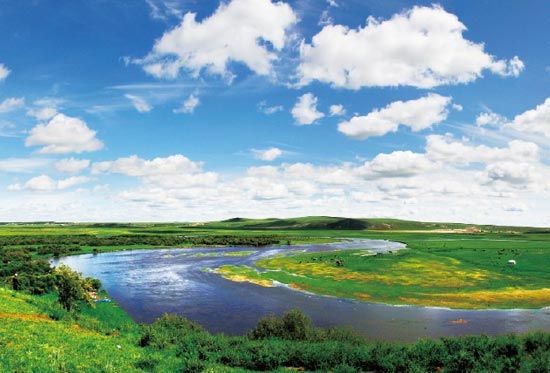 　　抻直后長度超過黃河10倍的莫日格勒河?！? complete=