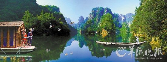 　　寶峰湖集山水于一體,融民俗風情于一身。