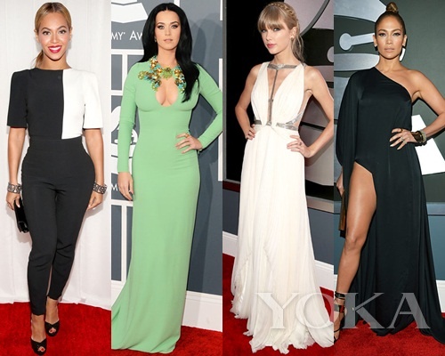 碧昂斯、凱蒂·佩里、泰勒·史薇芙特、珍妮弗·洛佩茲