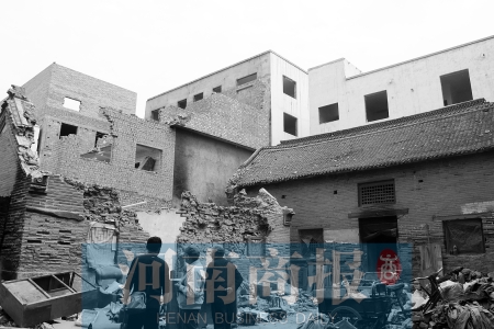 孫莊村清代古宅面臨拆遷。對拆遷者來說，也許它的名氣不值一提 記者 張郁/攝