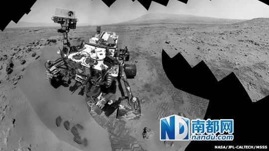 “好奇”號探測器在火星上發(fā)現(xiàn)水。