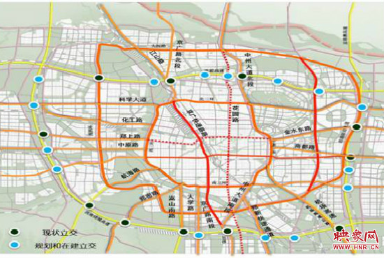 兩環(huán)十七放射景觀廊道建設(shè)。