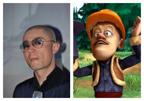 霍建華撞臉光頭強(qiáng) 這畫風(fēng)差別有點大?。ńM圖）