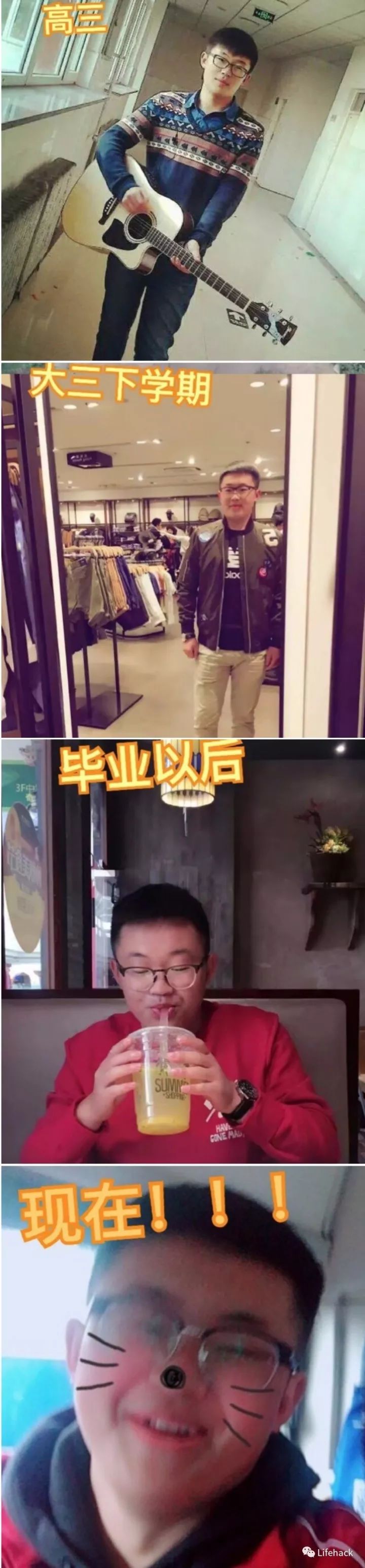 長(zhǎng)胖20斤，臉型怎么變？這些例子看完扎心了！