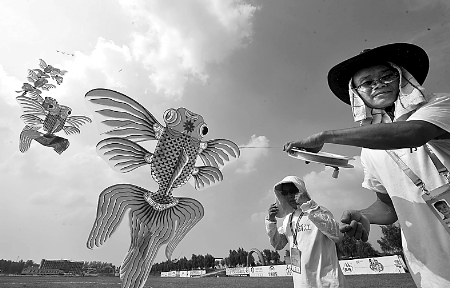 7月30日，第七屆全國農(nóng)運會首項賽事——風(fēng)箏比賽在南召縣開賽