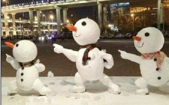 創(chuàng)意十足！日系列卡通雪人走紅