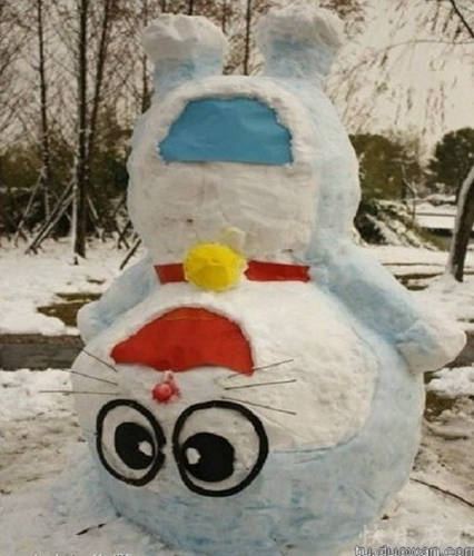 創(chuàng)意十足！日系列卡通雪人走紅