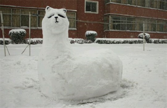 創(chuàng)意十足！日系列卡通雪人走紅