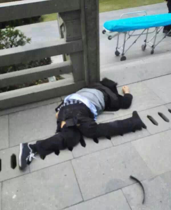 無錫市委副書記蔣洪亮跳塔自殺現(xiàn)場圖