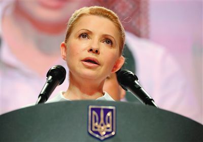 25日，在大選中得票率大幅落后的季莫申科舉行新聞發(fā)布會。