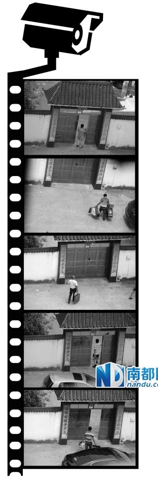 汪冬根拍下的送禮人。