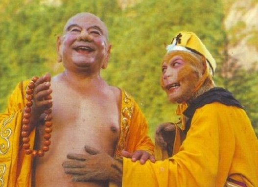 鐵牛《西游記》中彌勒佛劇照。