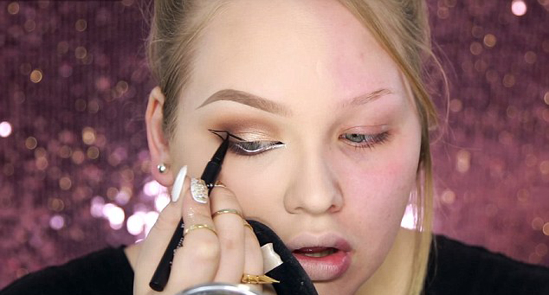 眼妝可以讓眼睛看起來更大（網(wǎng)頁截圖）