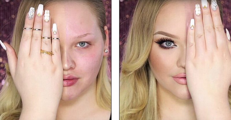 　左邊和右邊真的是一個(gè)人嗎？ （網(wǎng)頁截圖）