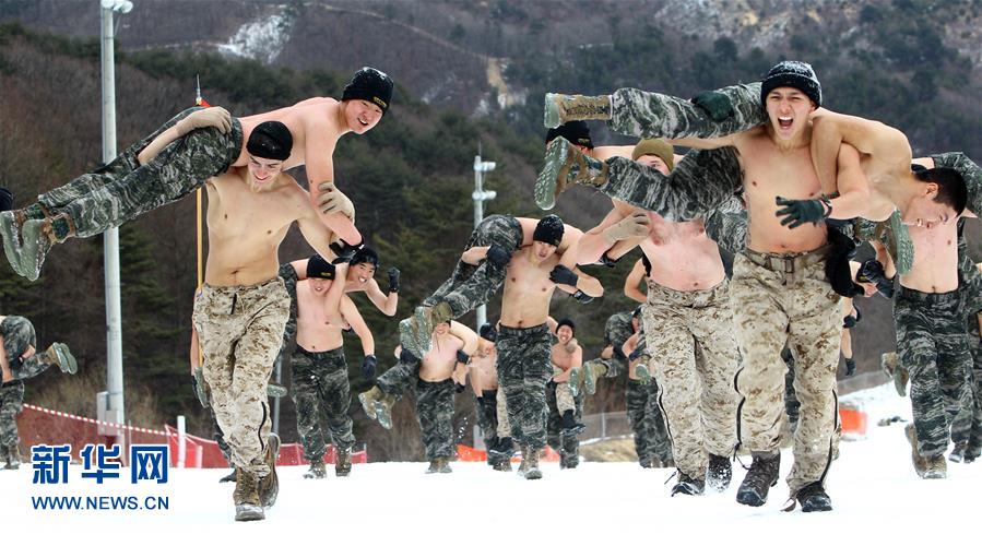 韓美舉行極寒雪地聯合訓練(高清組圖)