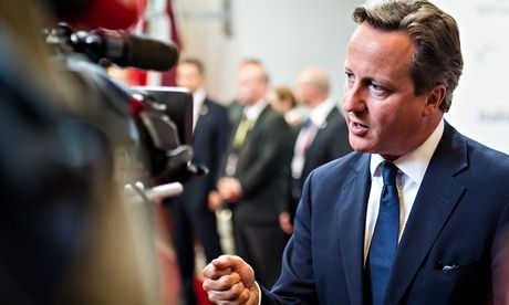 　資料圖：英國首相卡梅倫。