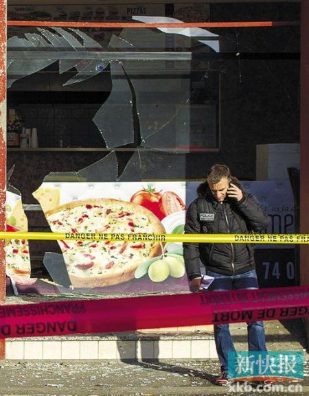 法國東部羅訥省一餐館8日發(fā)生爆炸。 新華社發(fā)