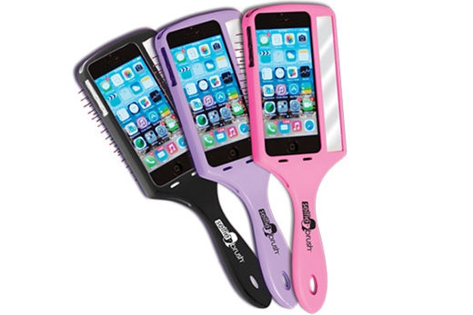 圖為美國公司推出的自拍美發(fā)梳。