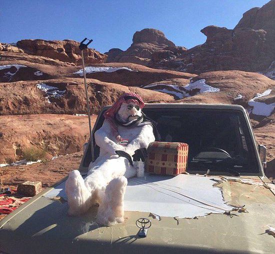 　一位宗教學(xué)者稱(chēng)堆雪人褻瀆伊斯蘭教，引發(fā)眾多網(wǎng)友不滿。（網(wǎng)頁(yè)截圖）