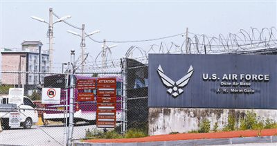 5月28日，韓國(guó)烏山市，美駐韓空軍基地