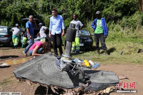 新發(fā)現(xiàn)的疑似馬航MH370殘骸。