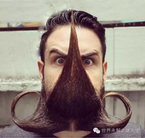 美國(guó)大叔有一把神奇的胡子：可以變成各種造型