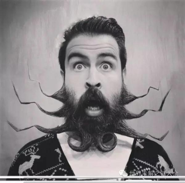 美國(guó)大叔有一把神奇的胡子：可以變成各種造型