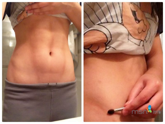 蔡依林 你的馬甲線“脫妝”了！