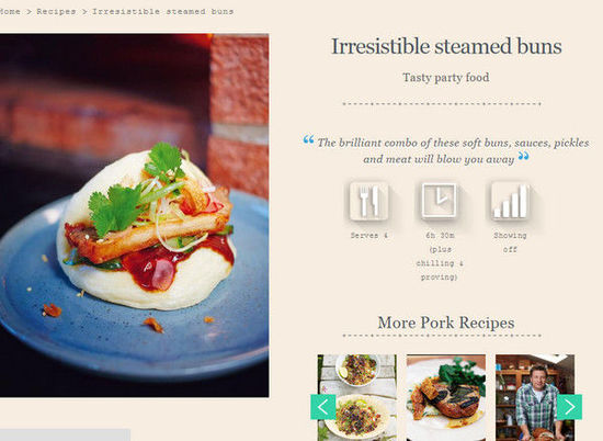 英國(guó)名廚奧利弗惹議，將臺(tái)灣刈包說(shuō)成韓國(guó)街頭小吃，引發(fā)網(wǎng)友紛紛在下面留言抗議。（圖／翻攝自jamieoliver.com）