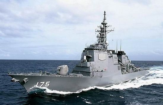 資料圖：日本宙斯盾級(jí)導(dǎo)彈驅(qū)逐艦妙高號(hào)(DD175)。