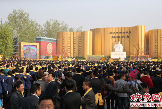 拜祖大典會(huì)場。映象網(wǎng)記者 邵恰 攝