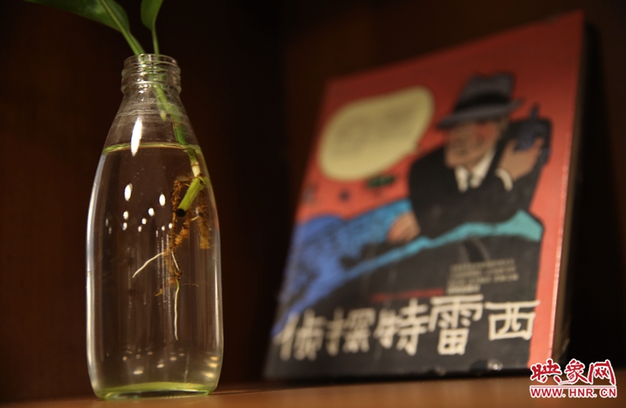 書(shū)店內(nèi)的裝飾。